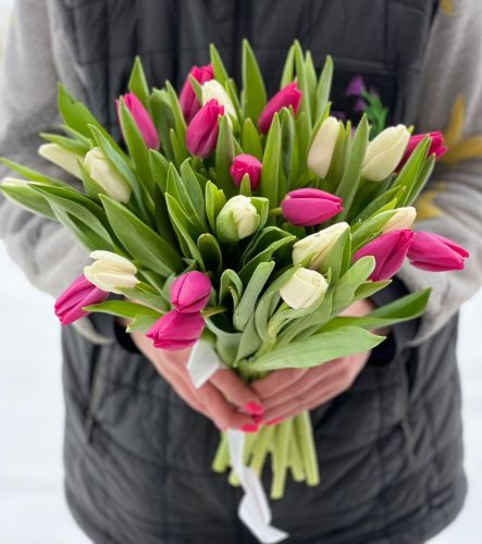 Букет тюльпанов "Хлоя" - купить в интернет-магазине с доставкой по Ржеву